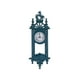 thumbnail image 1 of Reloj de pared para casa de muñecas, modelo de escena en miniatura, accesorios de decoración para casa de muñecas para Azul Zulema reloj de pared casa de muñecas, 1 of 8