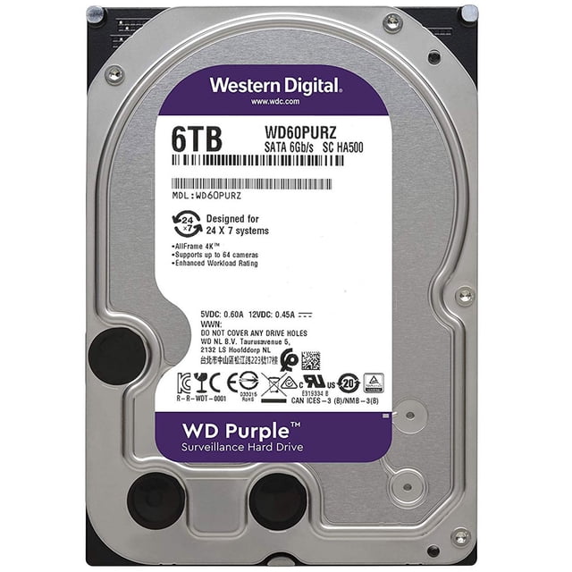 Disco Duro Interno Western Digital 6TB Purple