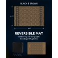 thumbnail image 2 of Outdoor Rug x RV Camping Mat Outdoor CarpetPatio Camper Backyard Rug with Led Strip Light Reversible Geometric Picnic Deck Balcony Foldable Rugs &, 2 of 6