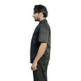 thumbnail image 4 of Toptie Unisex Black Chef Coat with Mesh Side Panels, 4 of 4