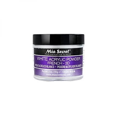 Mia Secret Acrylic Nail Powder White + Multibalance 2 Oz Kolinsky Brush 4or Mia Secret Acrylic Nail Powder White + Multibalance 2 Oz Kolinsky Brush 4or