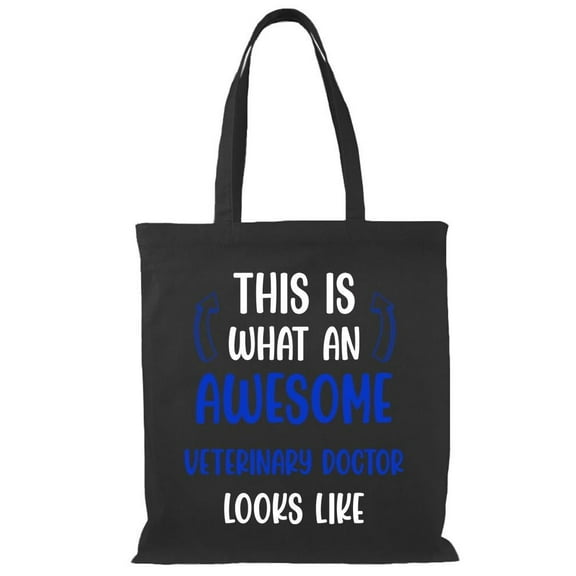 Awesome Veterinarian Looks Like Tote Bag - Smartprints Designs, One Size Cotton Canvas Tote Bag