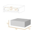 thumbnail image 3 of HomeRoots 5" White One Drawer Faux Wood Floating Nightstand, 3 of 10