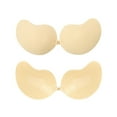 thumbnail image 2 of khonts,Women's Adhesive Strapless Bras Sticky Push up Reusable Invisible Bra for Backless Dress Beige M, 2 of 9
