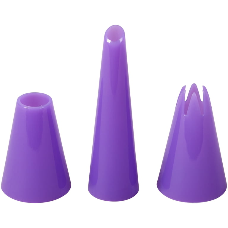 Wilton Set 6 Cappucci In Silicone Per Punte Da Decorazione – Rosa E Verde, Adattabili