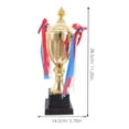 thumbnail image 2 of OULII Golden Trophy Award PP Iron Polyester for Sports Elegant Design, 2 of 6