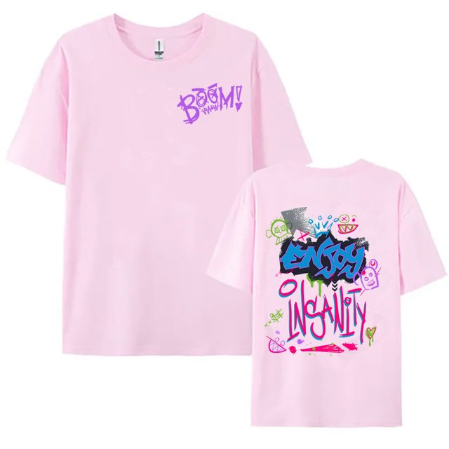 Jinx T-shirt Imprimé Singe Arcane, Manches Courtes, Coton, Décontracté, Graphique, Grunge