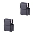 thumbnail image 1 of jesticaly Easy To Close And Open PU Cigarette Case For Business Cards Business Card Case Cigarette Cases Plain black 2Set, 1 of 6