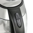 thumbnail image 3 of MegaChef 1.8Lt. Glass Body and Stainless Steel Electric Tea Kettle with Tea Infuser, 3 of 10