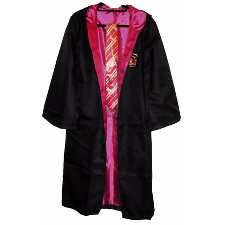

Harry Potter Gryffindor School Crest Adult Size ROBE w/Hood and Tie Size M
