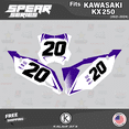 thumbnail image 2 of Kalair GFX Graphics Kit for Kawasaki KX250F (2021-2023) Spear Series, 2 of 5