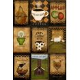 thumbnail image 2 of Albert, Beth 11x14 Black Ornate Wood Framed with Double Matting Museum Art Print Titled - Kitchen Tiles, 2 of 4