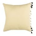 thumbnail image 3 of SAFAVIEH Linnet 16" x 16" Striped Pillow with One-Sided Fringe, Deep Blue/Grey, 3 of 4