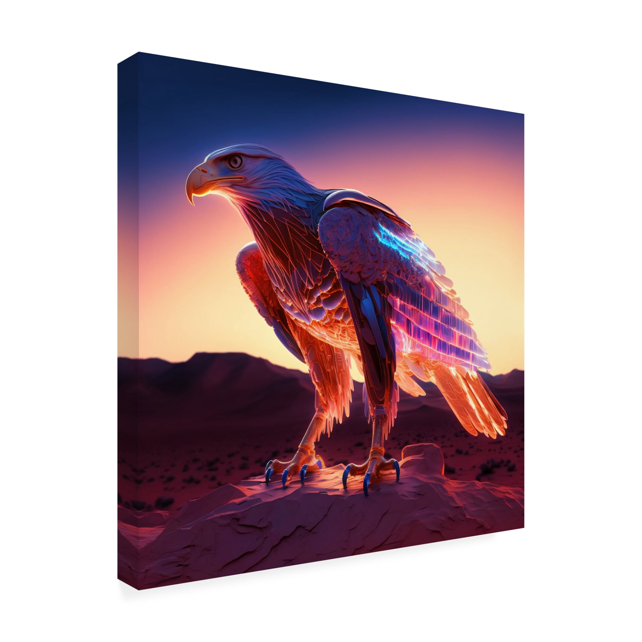 Canvas Wall Art - Ray Heere 'Desert Of Dreams 7' Wall Art for Living Room, Bedroom, or Office Décor by Trademark Fine Art - 14 x 14 Inches