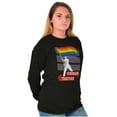 thumbnail image 4 of Stronger Together Gay Pride Flag Plus Size Long Sleeve Graphic Tee Shirt Brisco Brands 3X, 4 of 5
