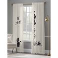 thumbnail image 5 of Sheer Curtains 108 Inches Long 2 Panels Set, Window Sheer Curtains for Living Room/Bedroom, Light Filtering Rod Pocket Curtain 52''x108''x2, 5 of 8