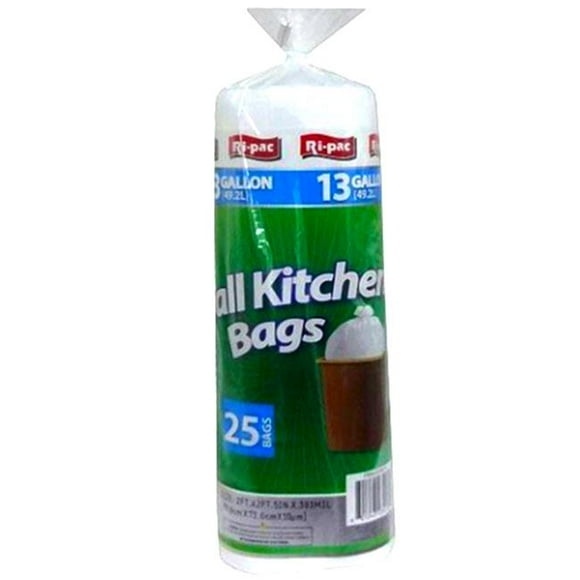 TCB Imports 23413 13 gal Trash Bags&#44; 25 Piece - Pack of 24