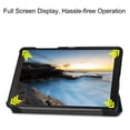 thumbnail image 5 of Allytech New Galaxy Tab A 8.0 Case 2019 Model SM-T295 T290, Premium PU Leather Trifold Stand Lightweight Magnetic Folio Style Case Cover for Samsung Galaxy Tab A 8.0 2019 T290, Darkblue, 5 of 8