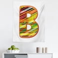 thumbnail image 1 of Letter B Tapestry, Winter Season Inspired Typing Tool Art Design Digitally Made Multicolor Palette, Fabric Wall Hanging Decor for Bedroom Living Room Dorm, 5 Sizes, Multicolor, by Ambesonne, 1 of 1