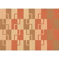 thumbnail image 1 of Ahgly Company Machine Washable Indoor Rectangle Transitional Yellow Orange Area Rugs, 2' x 3', 1 of 7