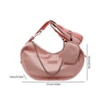 thumbnail image 3 of Bolso de hombro compuesto de PU Transpirable para mujer Durable con cremallera para el ocio diario, 3 of 9