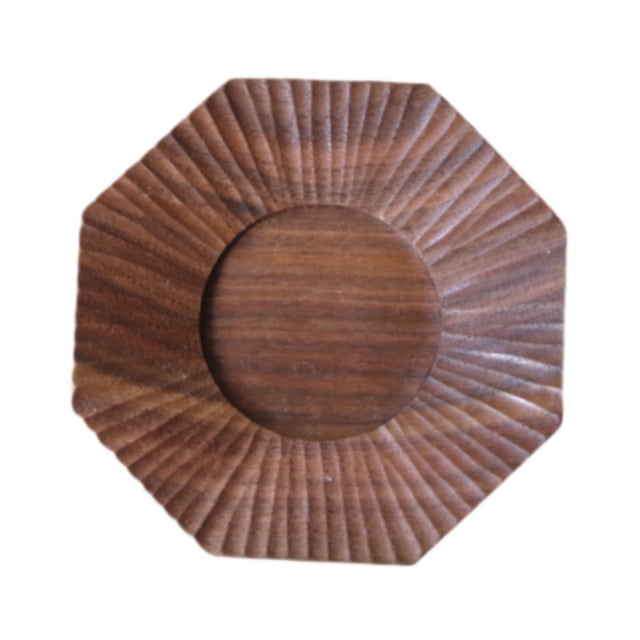 Posavasos de madera multifuncional para mesa, centro de mesa, bandeja de té de superficie lisa Marrón