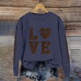 thumbnail image 4 of Football Shirts for Women Football Sweatshirts Pullover Sweaters Crew Neck Sweatshirts Rugby Shirt Long Sweaters Oversized Sweatshirt Women Soft Sweater with Zipper Graphic Sweatshirts for Women, 4 of 7