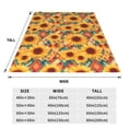 thumbnail image 3 of Bingfone Diamond Bohemian Sunflower Print Flannel Fleece Blanket Throw Blanket for Bed,Sofa,Couch,Travel,Camping(40"x30" ), 3 of 8