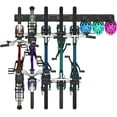 thumbnail image 1 of Wallmounted Vertical Adjustable Bike Rack Garage Storage System with Adjustable Hooks Helmets Hooks for Indoor & Home Use, 1 of 7