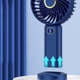 thumbnail image 6 of 3 Speed Handheld Fan with LED Digital Display USB Rechargeable Portable Mini Fan Quiet Strong Wind Personal Cooling for Travel Office by PALIFEUR, 6 of 9