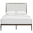 thumbnail image 5 of Platform Bed Frame, Queen Size, Brown, Metal, Industrial Bedroom, Modern Contemporary HB35056, 5 of 7