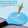 thumbnail image 5 of Pickleball Paddle Set Of 2, Racket Game For Kids, Sport Game Wooden Racket With 5 Feather Ball Base + Bag, 5 of 5