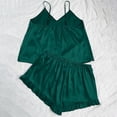 thumbnail image 6 of Telankuip Clearance Womens Summer Pajamas Sets with Shorts,Gilrs with Shorts Loungewear Set Womens Sexy Nightgown Satin Nightie Summer Nightwear Set Green M, 6 of 7