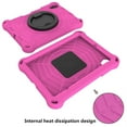 thumbnail image 6 of Kids Friednly Case for iPad Mini 6th Generation 2021, EVA Foam Shoulder Strap Shockproof Protective Case with Pencil Holder Rotated Handle Bracket Stand Heat Dissipation Cover,Rose, 6 of 7