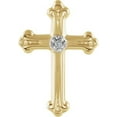 thumbnail image 4 of Diamond Cross Lapel Pin in 14k Yellow & White Gold, 4 of 4