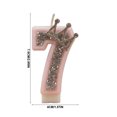 thumbnail image 3 of Btomtd Birthday Crown Number Candle 3 Inch Cake Topper Candles for Milestone Party Supplies Celebration Table Decor, 7, 3 of 7