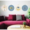 thumbnail image 7 of 4 Set 8'' Eyes and Moon Embroidery Kits for Beginners Full Range of Embroidery Kits to Learn Needlepoint Kits with Embroidery Hoops and Cloth Color Threads and Instruction, 7 of 7