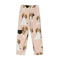 thumbnail image 5 of Junzan Men'S Pajama Pants Beagle Dog On Brown Sleepwear Pants Pj Bottoms Drawstring And Pockets, 5 of 9