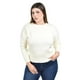 thumbnail image 1 of Sueter con bordado y pedrería en los hombros Roman Fashion / Tallas Extras, 4008 (Hueso) beige 36, 1 of 6