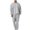 Gray Sportswear Sets, variant on YLSDY Men's Two Piece Outfits Solid Color Sweatshirt Sweatpants Tracksuit Set Jogger Brown S