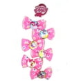 thumbnail image 1 of 6 Piece My Little Pony Clip-On Girls Pink Hair Bows, MLP-6HB, 1 of 5