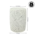 thumbnail image 5 of JONATHAN Y Rafi 17.75" Transitional Bohemian Geometric Drum Garden Stool, Cream, 5 of 10