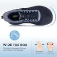 thumbnail image 3 of Artlea Wide Toe Box Walking Shoes for Women Arch Support Sneakers Plantar Fasciitis Orthotic Tennis Shoes for Foot Pain Relief, US Size 8.5, 3 of 8