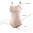 thumbnail image 4 of Women Trainer Body Shaper Slimming Bodysuits Firm Tummy Control Body Shaper Suit, 4 of 10