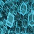 thumbnail image 1 of Ahgly Company Machine Washable Indoor Square Transitional Medium Teal Green Area Rugs, 5' Square, 1 of 7