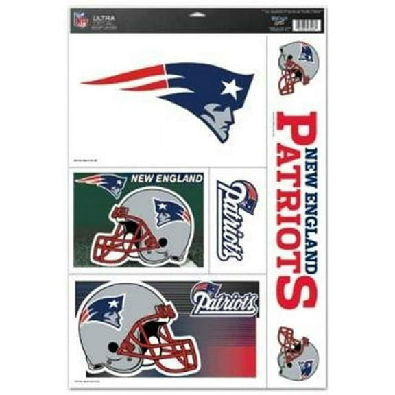 New England Patriots 11" x 17" Ultra Decals, 5 Piece