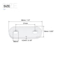 thumbnail image 2 of Unique Bargains Poids de Rideau (17g), Poids en Fer pour Rideaux Drapeaux Nappe, Blanc, 10Pack, 2 of 5