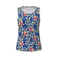 thumbnail image 3 of Picia Cute Popcorn Pattern Women's Workout Tank Top,Breathable Activewear,Slim Fit Athletic Top,Versatile Workout Moisture-wicking top-Small, 3 of 9