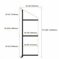 thumbnail image 5 of 2 Pack of 3 Tier Shipping Container Shelving Bracket,3-Tier Black Powder Coated Steel Shipping Container Shelves with Hanging Design & D Hook,22"(D) x 60"(H) For Organizing Cargo in Containers, 5 of 6