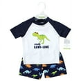 thumbnail image 2 of Hudson Baby Boys Swim Rashguard Set, Rawr, 2T, 2 of 4